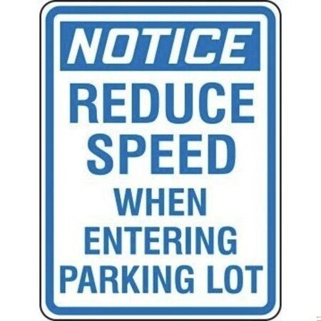 Accuform OSHA NOTICE TRAFFIC SIGN REDUCE FRP913RA FRP913RA